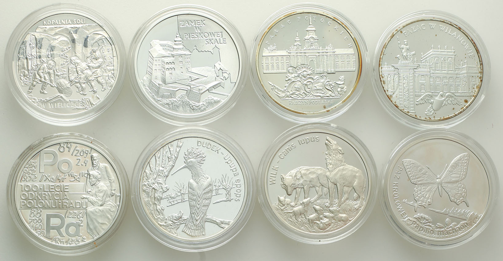 III RP. 20 złotych 1997-2001, zestaw 8 monet